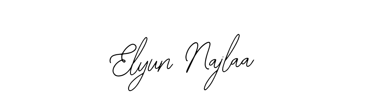 Check out images of Autograph of Elyun Najlaa name. Actor Elyun Najlaa Signature Style. Bearetta-2O07w is a professional sign style online. Elyun Najlaa signature style 12 images and pictures png