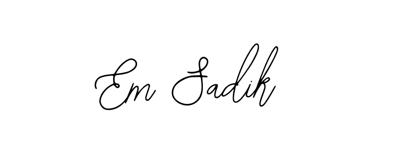 Make a beautiful signature design for name Em Sadik. Use this online signature maker to create a handwritten signature for free. Em Sadik signature style 12 images and pictures png