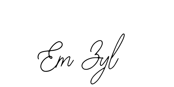 Make a beautiful signature design for name Em Zyl. With this signature (Bearetta-2O07w) style, you can create a handwritten signature for free. Em Zyl signature style 12 images and pictures png