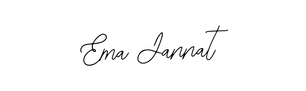 Use a signature maker to create a handwritten signature online. With this signature software, you can design (Bearetta-2O07w) your own signature for name Ema Jannat. Ema Jannat signature style 12 images and pictures png