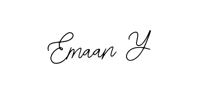 Emaan Y stylish signature style. Best Handwritten Sign (Bearetta-2O07w) for my name. Handwritten Signature Collection Ideas for my name Emaan Y. Emaan Y signature style 12 images and pictures png