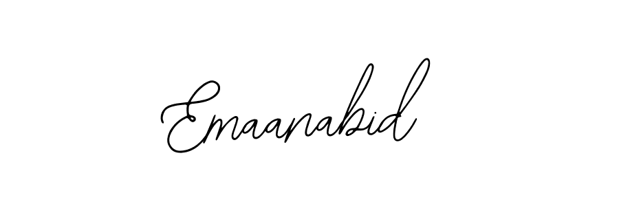 Make a beautiful signature design for name Emaanabid. With this signature (Bearetta-2O07w) style, you can create a handwritten signature for free. Emaanabid signature style 12 images and pictures png