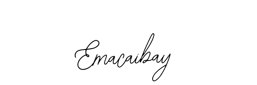 How to make Emacaibay name signature. Use Bearetta-2O07w style for creating short signs online. This is the latest handwritten sign. Emacaibay signature style 12 images and pictures png