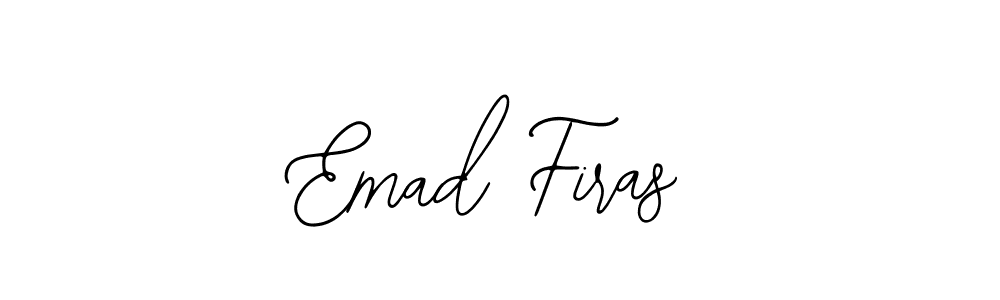 Make a beautiful signature design for name Emad Firas. With this signature (Bearetta-2O07w) style, you can create a handwritten signature for free. Emad Firas signature style 12 images and pictures png