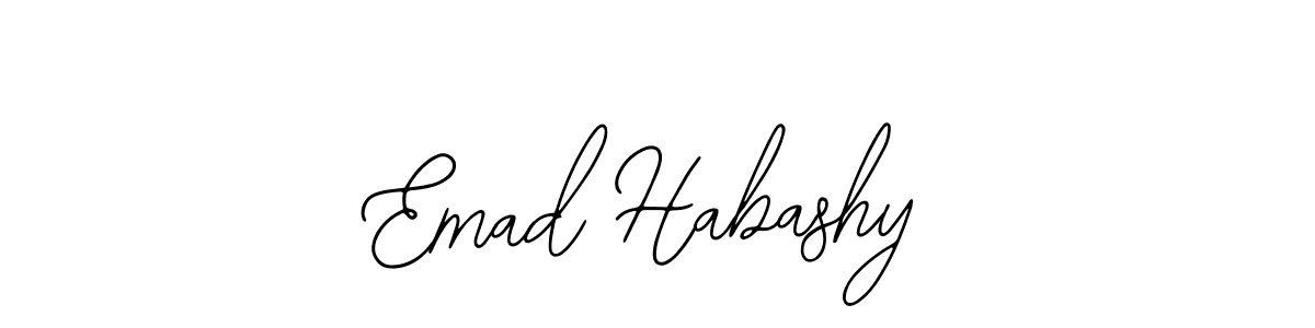 The best way (Bearetta-2O07w) to make a short signature is to pick only two or three words in your name. The name Emad Habashy include a total of six letters. For converting this name. Emad Habashy signature style 12 images and pictures png