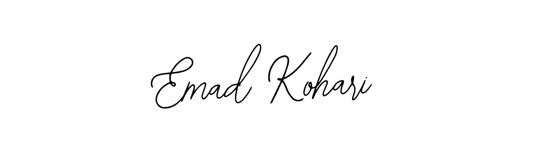 How to make Emad Kohari name signature. Use Bearetta-2O07w style for creating short signs online. This is the latest handwritten sign. Emad Kohari signature style 12 images and pictures png