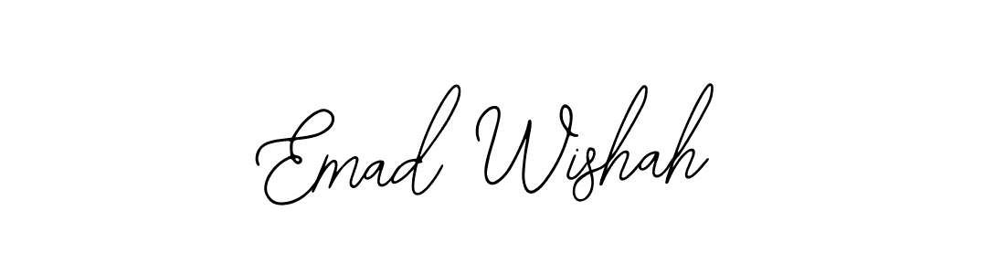 This is the best signature style for the Emad Wishah name. Also you like these signature font (Bearetta-2O07w). Mix name signature. Emad Wishah signature style 12 images and pictures png