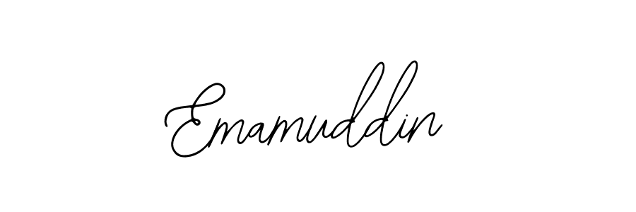 How to make Emamuddin name signature. Use Bearetta-2O07w style for creating short signs online. This is the latest handwritten sign. Emamuddin signature style 12 images and pictures png