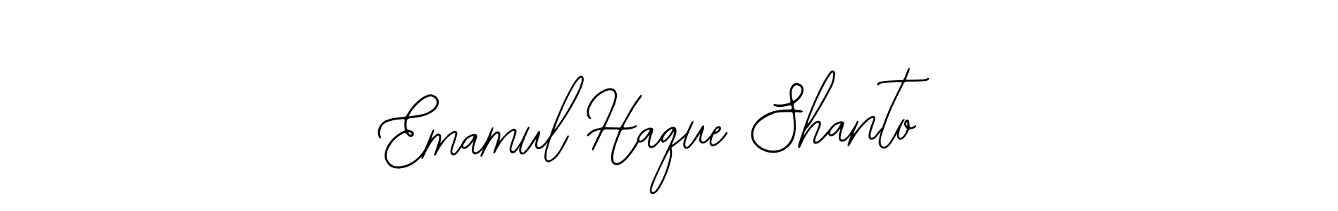 This is the best signature style for the Emamul Haque Shanto name. Also you like these signature font (Bearetta-2O07w). Mix name signature. Emamul Haque Shanto signature style 12 images and pictures png