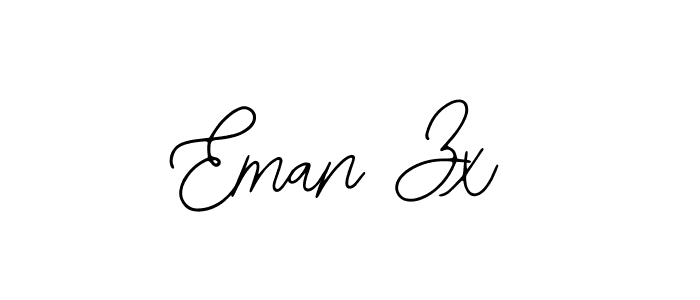 How to make Eman Zx name signature. Use Bearetta-2O07w style for creating short signs online. This is the latest handwritten sign. Eman Zx signature style 12 images and pictures png