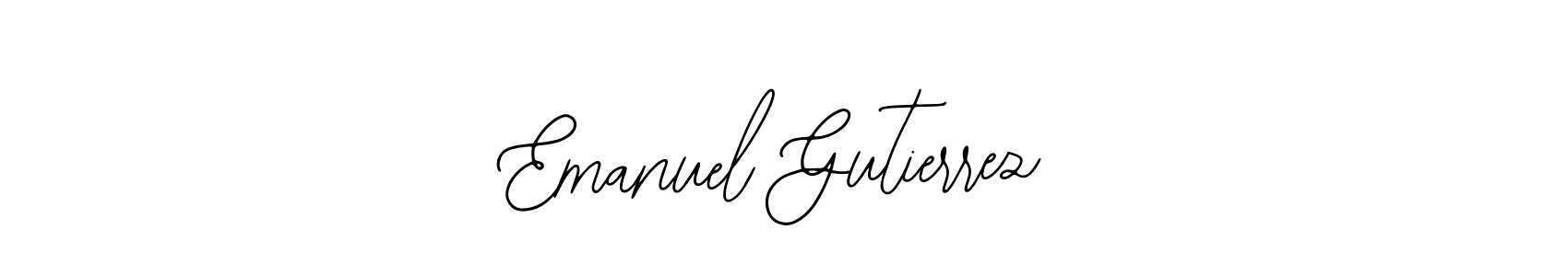 How to make Emanuel Gutierrez name signature. Use Bearetta-2O07w style for creating short signs online. This is the latest handwritten sign. Emanuel Gutierrez signature style 12 images and pictures png