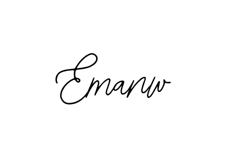 Design your own signature with our free online signature maker. With this signature software, you can create a handwritten (Bearetta-2O07w) signature for name Emanw. Emanw signature style 12 images and pictures png
