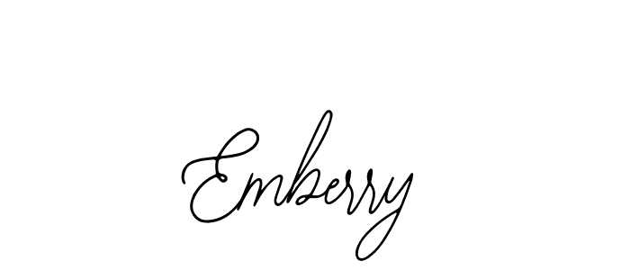 How to make Emberry signature? Bearetta-2O07w is a professional autograph style. Create handwritten signature for Emberry name. Emberry signature style 12 images and pictures png