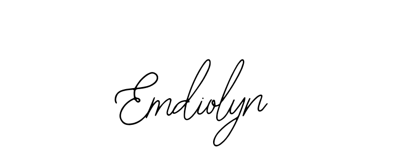 Also You can easily find your signature by using the search form. We will create Emdiolyn name handwritten signature images for you free of cost using Bearetta-2O07w sign style. Emdiolyn signature style 12 images and pictures png