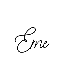 How to make Eme name signature. Use Bearetta-2O07w style for creating short signs online. This is the latest handwritten sign. Eme signature style 12 images and pictures png