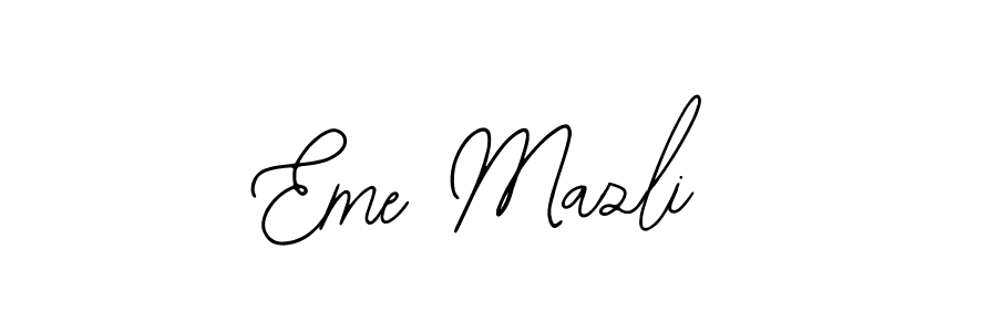 Check out images of Autograph of Eme Mazli name. Actor Eme Mazli Signature Style. Bearetta-2O07w is a professional sign style online. Eme Mazli signature style 12 images and pictures png