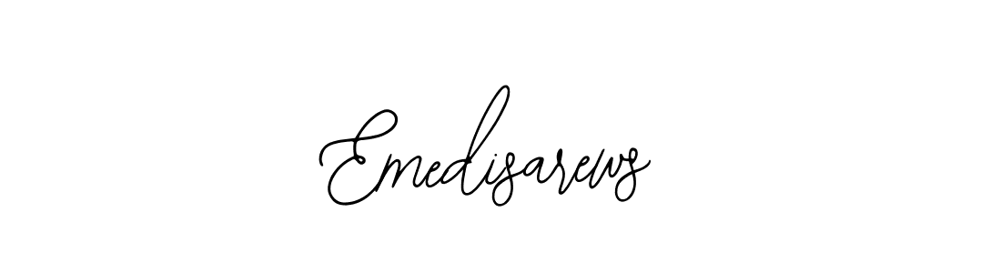 The best way (Bearetta-2O07w) to make a short signature is to pick only two or three words in your name. The name Emedisarews include a total of six letters. For converting this name. Emedisarews signature style 12 images and pictures png