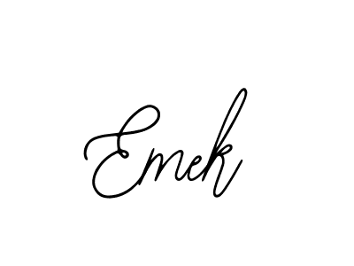 You should practise on your own different ways (Bearetta-2O07w) to write your name (Emek) in signature. don't let someone else do it for you. Emek signature style 12 images and pictures png