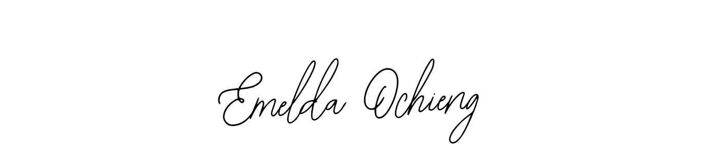 Bearetta-2O07w is a professional signature style that is perfect for those who want to add a touch of class to their signature. It is also a great choice for those who want to make their signature more unique. Get Emelda Ochieng name to fancy signature for free. Emelda Ochieng signature style 12 images and pictures png