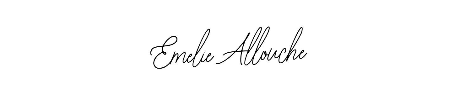 Bearetta-2O07w is a professional signature style that is perfect for those who want to add a touch of class to their signature. It is also a great choice for those who want to make their signature more unique. Get Emelie Allouche name to fancy signature for free. Emelie Allouche signature style 12 images and pictures png