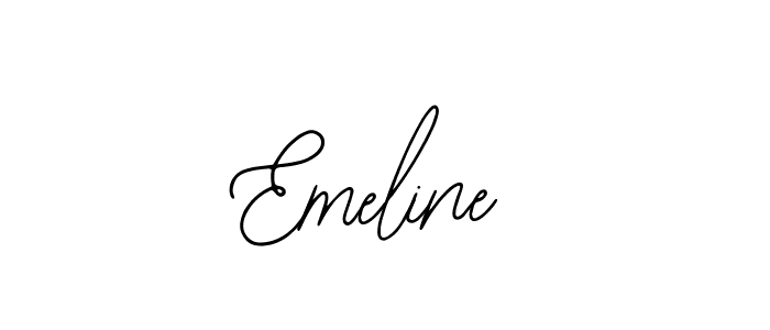 The best way (Bearetta-2O07w) to make a short signature is to pick only two or three words in your name. The name Emeline include a total of six letters. For converting this name. Emeline signature style 12 images and pictures png