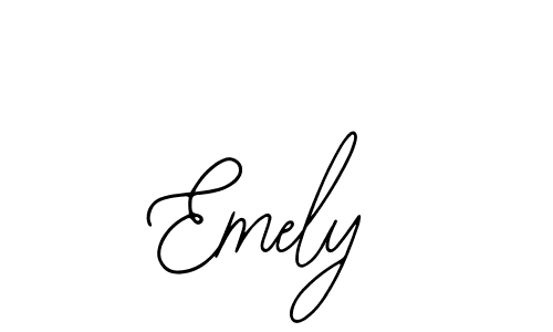 You should practise on your own different ways (Bearetta-2O07w) to write your name (Emely) in signature. don't let someone else do it for you. Emely signature style 12 images and pictures png