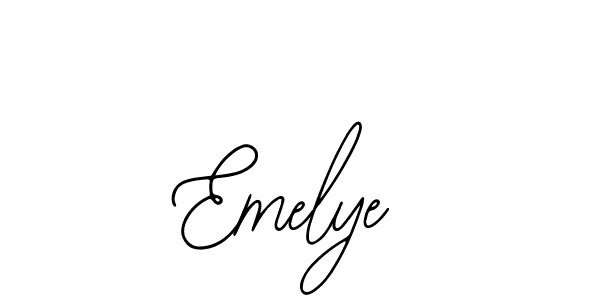 How to make Emelye signature? Bearetta-2O07w is a professional autograph style. Create handwritten signature for Emelye name. Emelye signature style 12 images and pictures png