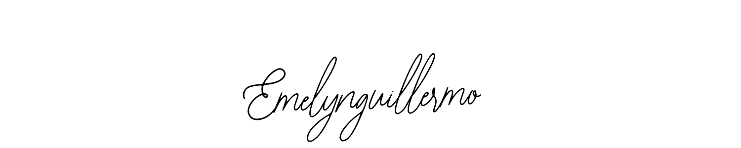 Bearetta-2O07w is a professional signature style that is perfect for those who want to add a touch of class to their signature. It is also a great choice for those who want to make their signature more unique. Get Emelynguillermo name to fancy signature for free. Emelynguillermo signature style 12 images and pictures png