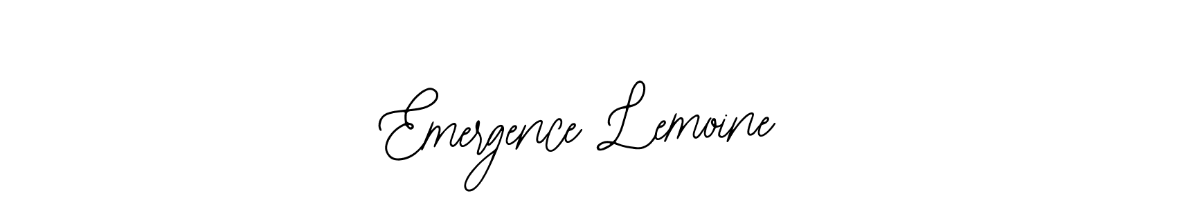 Also You can easily find your signature by using the search form. We will create Emergence Lemoine name handwritten signature images for you free of cost using Bearetta-2O07w sign style. Emergence Lemoine signature style 12 images and pictures png