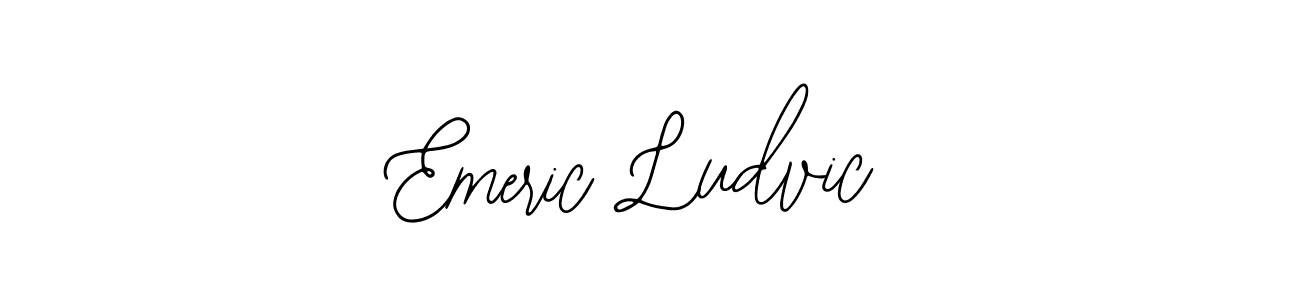 How to make Emeric Ludvic signature? Bearetta-2O07w is a professional autograph style. Create handwritten signature for Emeric Ludvic name. Emeric Ludvic signature style 12 images and pictures png