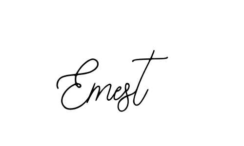 Similarly Bearetta-2O07w is the best handwritten signature design. Signature creator online .You can use it as an online autograph creator for name Emest. Emest signature style 12 images and pictures png