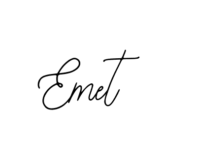 Create a beautiful signature design for name Emet. With this signature (Bearetta-2O07w) fonts, you can make a handwritten signature for free. Emet signature style 12 images and pictures png