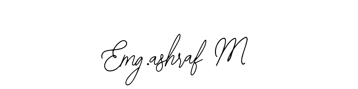How to make Emg.ashraf M name signature. Use Bearetta-2O07w style for creating short signs online. This is the latest handwritten sign. Emg.ashraf M signature style 12 images and pictures png