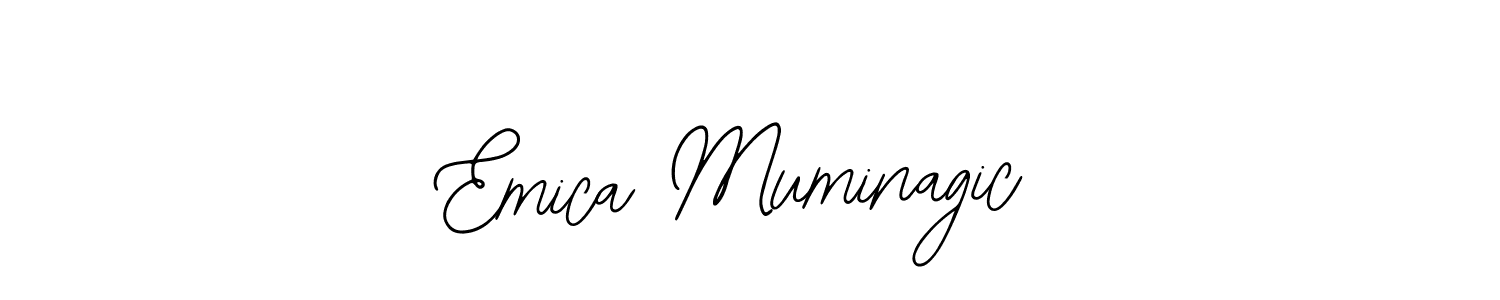 Also You can easily find your signature by using the search form. We will create Emica Muminagic name handwritten signature images for you free of cost using Bearetta-2O07w sign style. Emica Muminagic signature style 12 images and pictures png