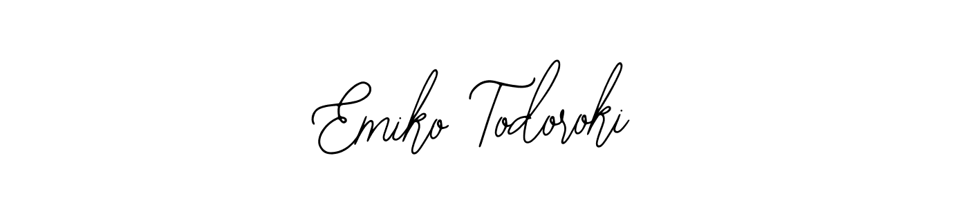 How to make Emiko Todoroki signature? Bearetta-2O07w is a professional autograph style. Create handwritten signature for Emiko Todoroki name. Emiko Todoroki signature style 12 images and pictures png