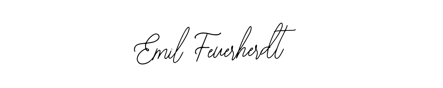 Use a signature maker to create a handwritten signature online. With this signature software, you can design (Bearetta-2O07w) your own signature for name Emil Feuerherdt. Emil Feuerherdt signature style 12 images and pictures png