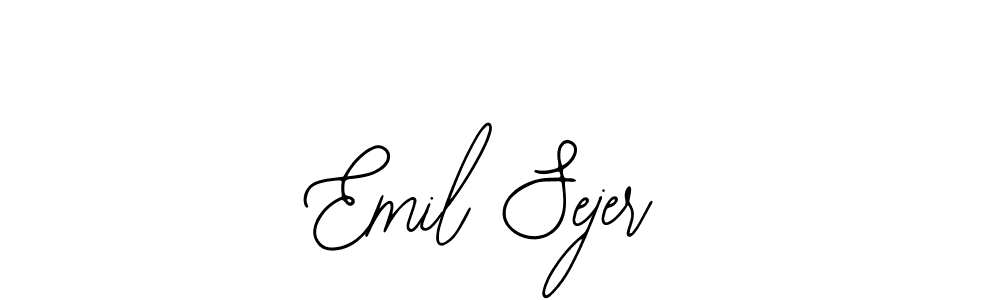 You should practise on your own different ways (Bearetta-2O07w) to write your name (Emil Sejer) in signature. don't let someone else do it for you. Emil Sejer signature style 12 images and pictures png