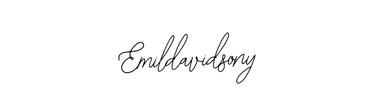 Emildavidsony stylish signature style. Best Handwritten Sign (Bearetta-2O07w) for my name. Handwritten Signature Collection Ideas for my name Emildavidsony. Emildavidsony signature style 12 images and pictures png