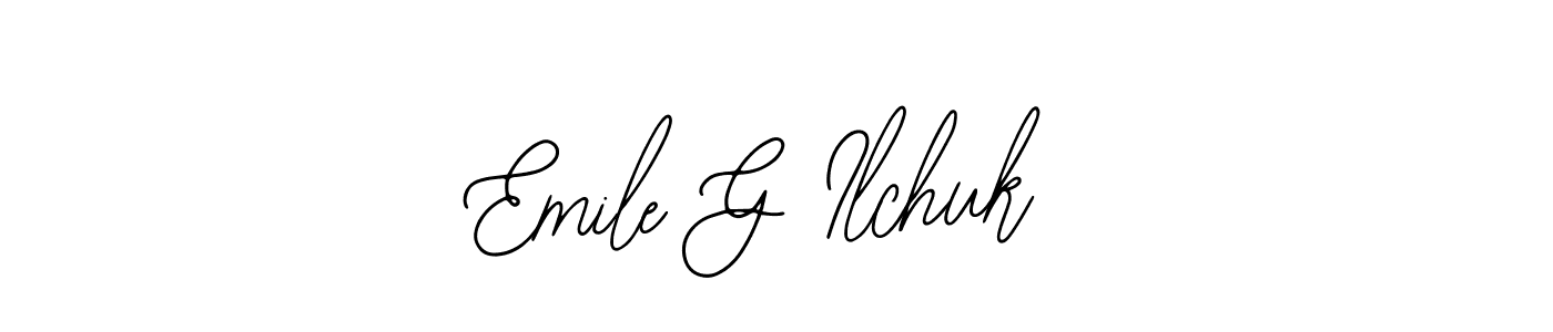 Also You can easily find your signature by using the search form. We will create Emile G Ilchuk name handwritten signature images for you free of cost using Bearetta-2O07w sign style. Emile G Ilchuk signature style 12 images and pictures png