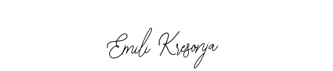 See photos of Emili Kresonja official signature by Spectra . Check more albums & portfolios. Read reviews & check more about Bearetta-2O07w font. Emili Kresonja signature style 12 images and pictures png