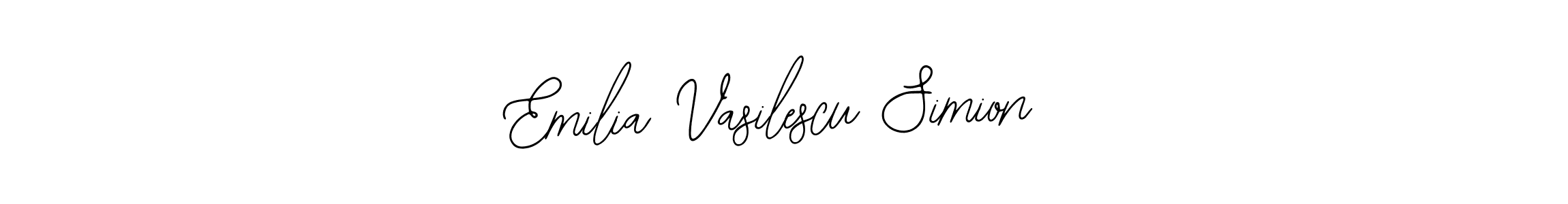 How to make Emilia Vasilescu Simion name signature. Use Bearetta-2O07w style for creating short signs online. This is the latest handwritten sign. Emilia Vasilescu Simion signature style 12 images and pictures png