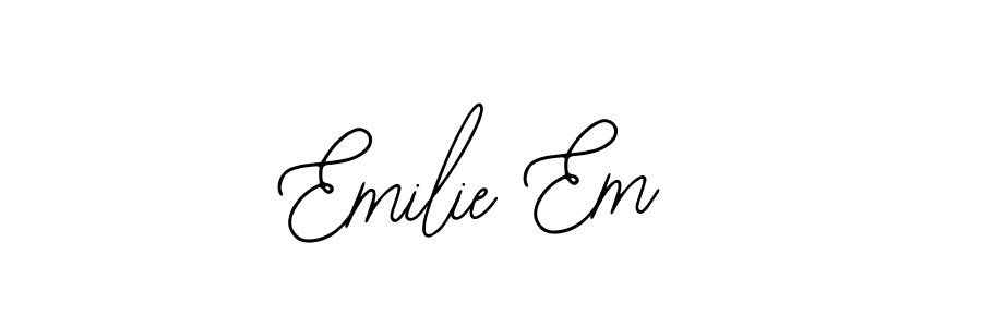 Design your own signature with our free online signature maker. With this signature software, you can create a handwritten (Bearetta-2O07w) signature for name Emilie Em. Emilie Em signature style 12 images and pictures png