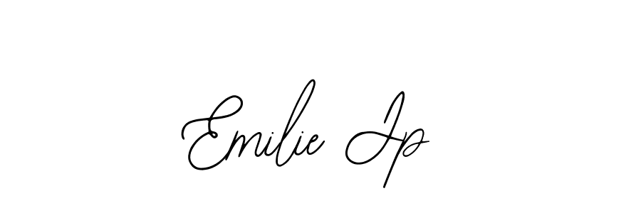 Also You can easily find your signature by using the search form. We will create Emilie Jp name handwritten signature images for you free of cost using Bearetta-2O07w sign style. Emilie Jp signature style 12 images and pictures png