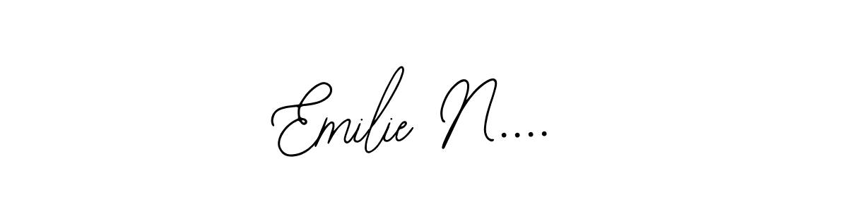 You should practise on your own different ways (Bearetta-2O07w) to write your name (Emilie N....) in signature. don't let someone else do it for you. Emilie N.... signature style 12 images and pictures png