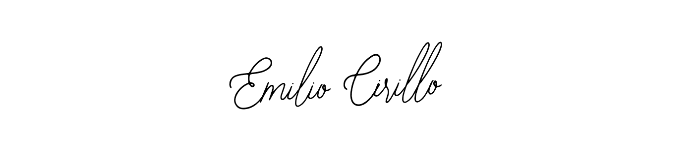 Also You can easily find your signature by using the search form. We will create Emilio Cirillo name handwritten signature images for you free of cost using Bearetta-2O07w sign style. Emilio Cirillo signature style 12 images and pictures png