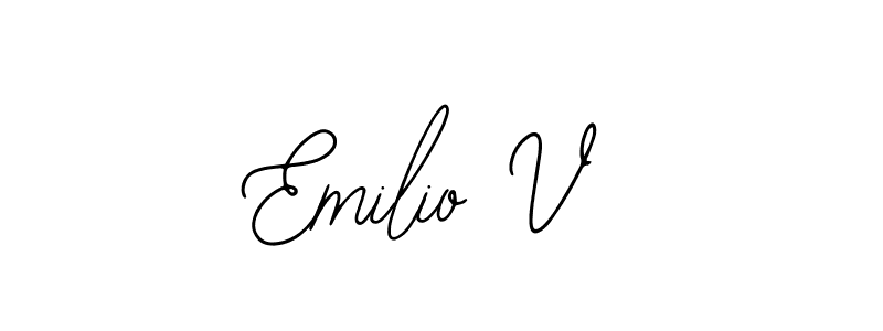It looks lik you need a new signature style for name Emilio V. Design unique handwritten (Bearetta-2O07w) signature with our free signature maker in just a few clicks. Emilio V signature style 12 images and pictures png