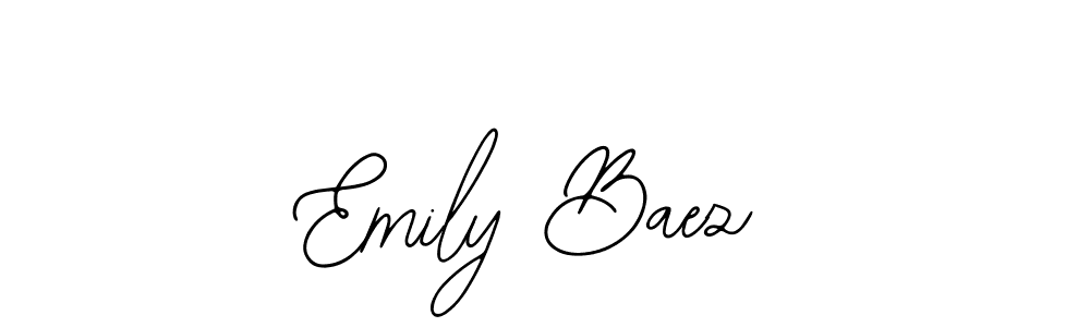 Also You can easily find your signature by using the search form. We will create Emily Baez name handwritten signature images for you free of cost using Bearetta-2O07w sign style. Emily Baez signature style 12 images and pictures png