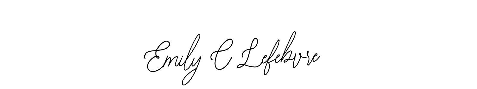Emily C Lefebvre stylish signature style. Best Handwritten Sign (Bearetta-2O07w) for my name. Handwritten Signature Collection Ideas for my name Emily C Lefebvre. Emily C Lefebvre signature style 12 images and pictures png
