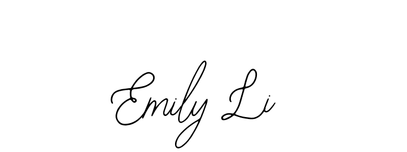 Design your own signature with our free online signature maker. With this signature software, you can create a handwritten (Bearetta-2O07w) signature for name Emily Li. Emily Li signature style 12 images and pictures png