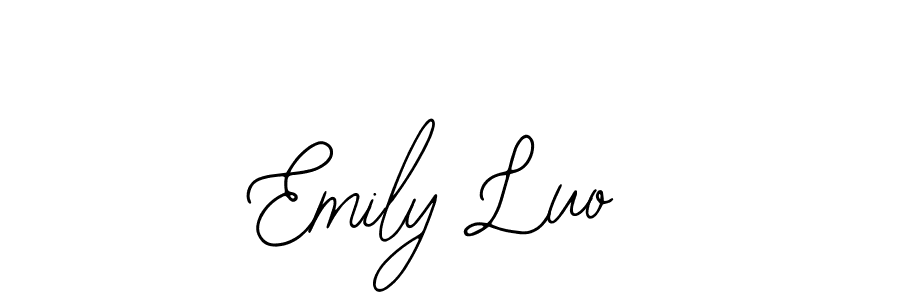 Similarly Bearetta-2O07w is the best handwritten signature design. Signature creator online .You can use it as an online autograph creator for name Emily Luo. Emily Luo signature style 12 images and pictures png